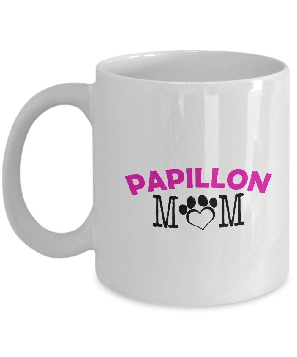 Funny Papillon Couple Mug – Papillon Dad – Papillon Mom – Papillon Lover Gifts - Unique Ceramic Gifts Idea (Dad)