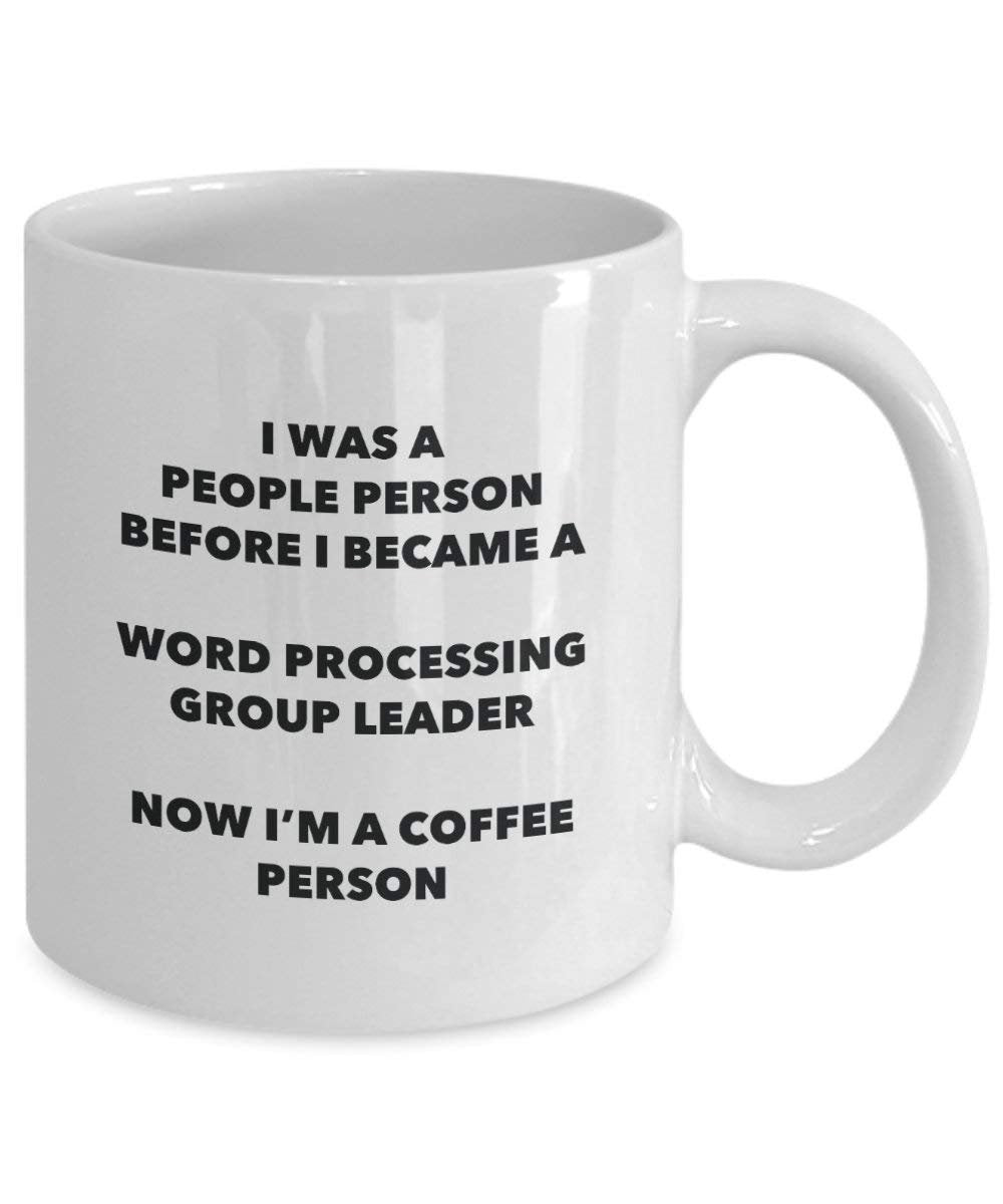 Word Processing Capogruppo cacao persona – Tazza da tè caffè tazza – Birthday Christmas Coffee Lover cute GAG regalo idea 11oz Infradito colorati estivi, con finte perline