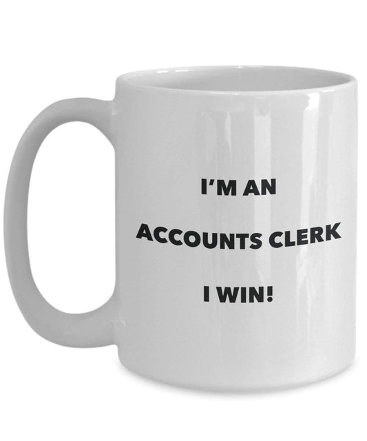 Buchhalter Tasse – Ich bin ein Buchhalter I Win. – Funny Kaffeetasse – Neuheit Geburtstag Weihnachten Gag Geschenke Idee