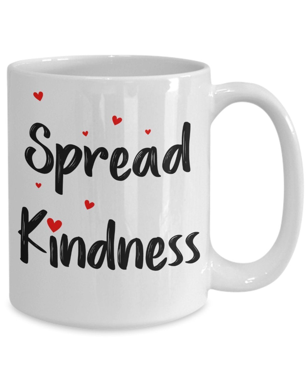 Spread Kindness Mug - Funny Tea Hot Cocoa Coffee Cup - Novelty Birthday Christmas Anniversary Gag Gifts Idea