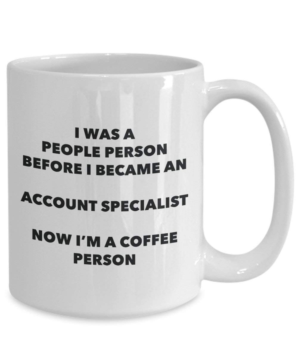 Compte Specialist Café personne Mug – Funny Tasse à thé de cacao – Anniversaire de Noël amateur de café mignon Gag Gifts Idée 15oz blanc