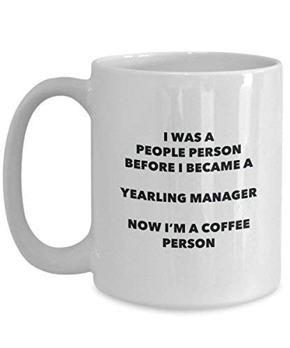 Yearling Manager Coffee Person Mug - Funny Tea Cocoa Cup - Birthday Christmas Coffee Lover Cute Gag Gifts Idea
