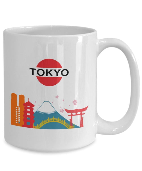Tokyo Tasse – Lustige Teetasse für heiße Kakao-Kaffeetasse – Neuheit Geburtstag Weihnachten Jahrestag Gag Geschenkidee 11oz weiß