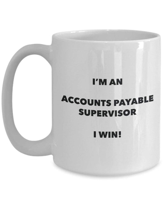 Buchhaltung Supervisor Tasse – Ich bin ein Buchhaltung Supervisor I Win. – Funny Kaffeetasse – Neuheit Geburtstag Weihnachten Gag Geschenke Idee