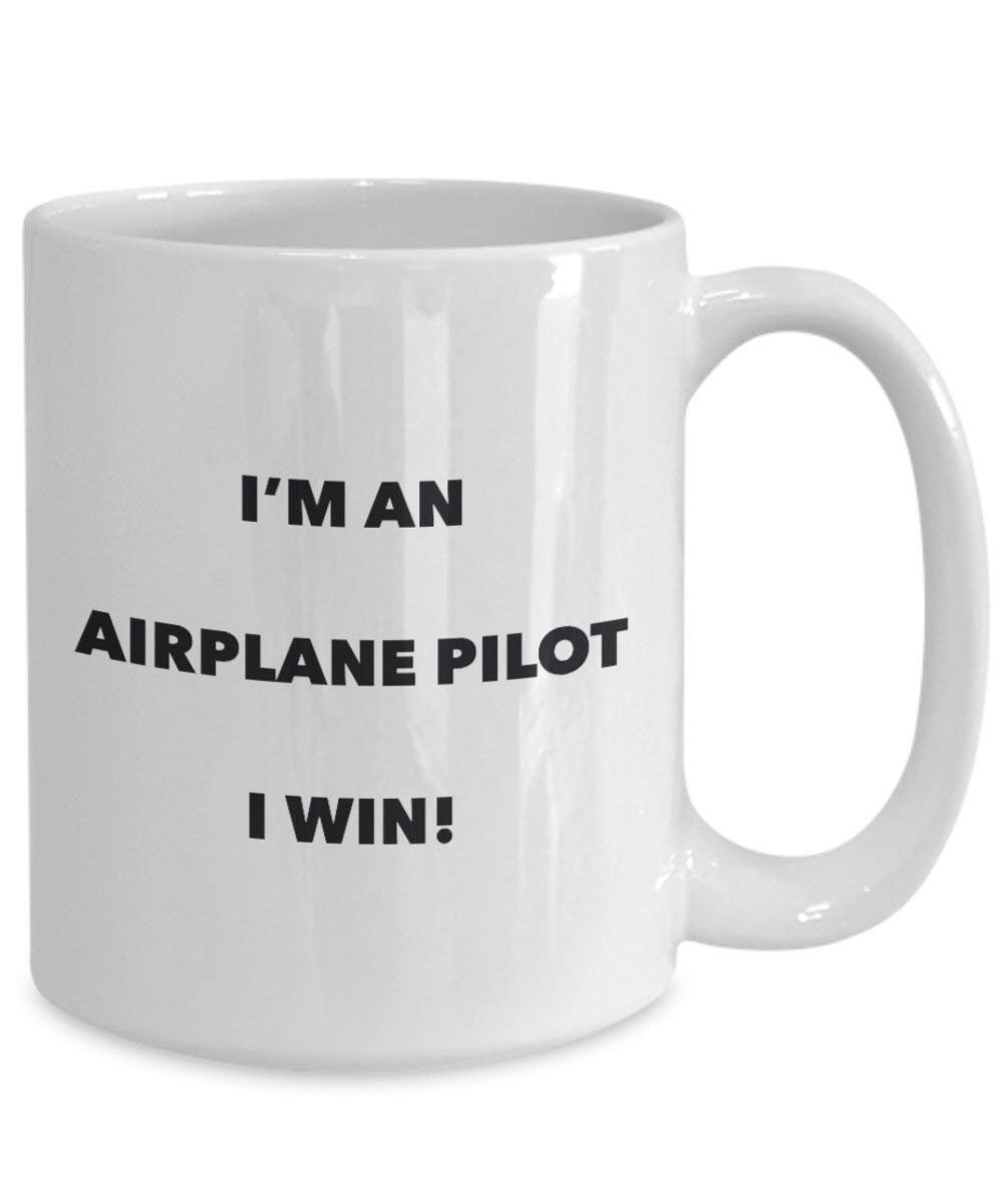 Flugzeug Pilot Tasse – Ich bin ein Flugzeug Pilot I Win. – Funny Kaffeetasse – Neuheit Geburtstag Weihnachten Gag Geschenke Idee