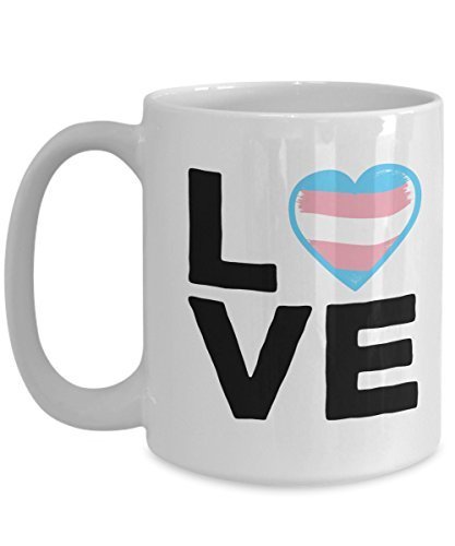 Funny Love Transgender flag pride Coffee Mug- Transgender Gifts