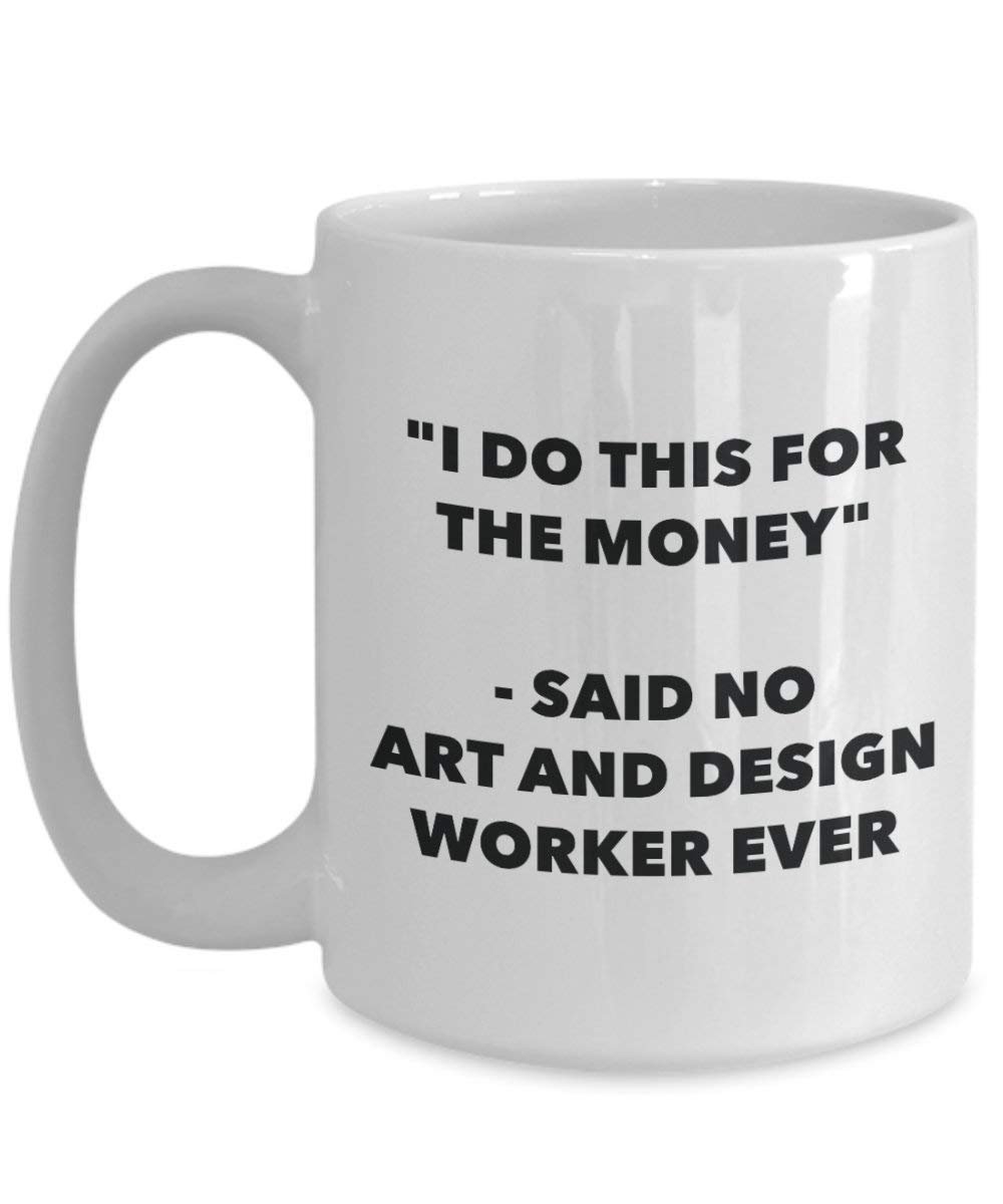 I do presente per il denaro – non detto arte e design Worker Ever mug – Funny Coffee Cup – novelty Birthday Christmas GAG regalo idea 11oz Infradito colorati estivi, con finte perline