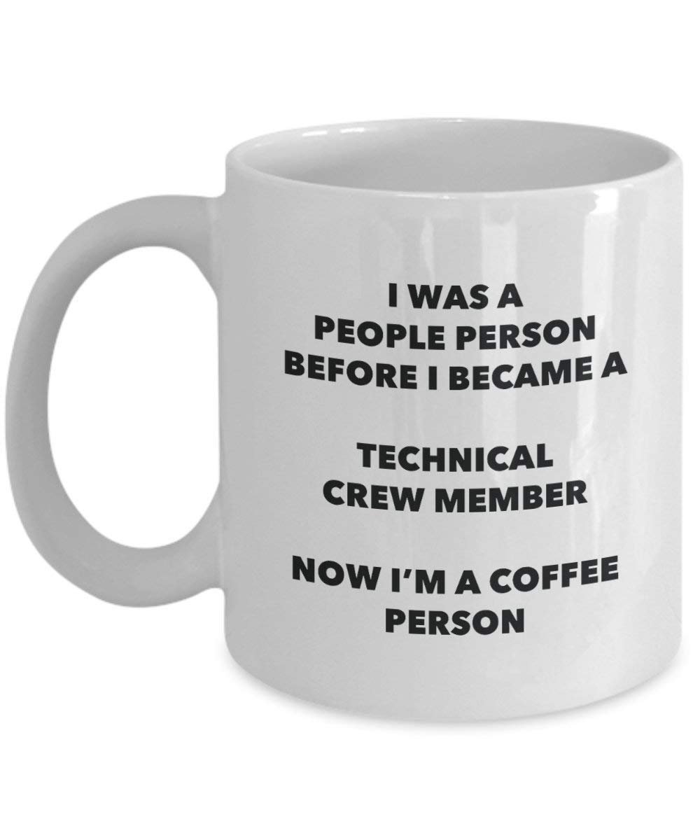 technique Crew membre de la personne à café Mug Tasse à thé de cacao – rigolo – Anniversaire de Noël amateur de café mignon Gag Gifts Idée 11oz blanc