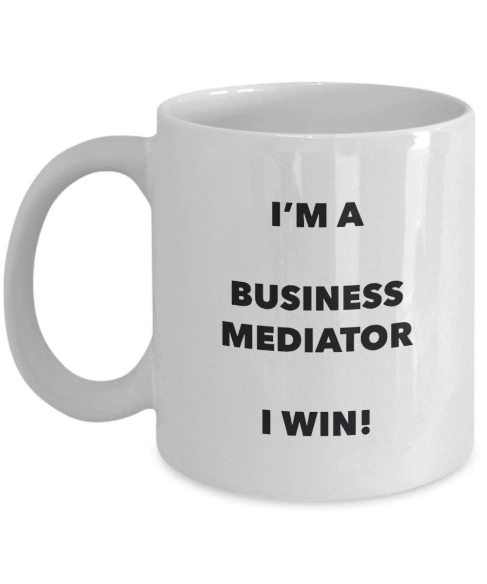 Business Vermittler Tasse – I 'm a Business Vermittler I Win. – Funny Kaffeetasse – Neuheit Geburtstag Weihnachten Gag Geschenke Idee 15oz weiß