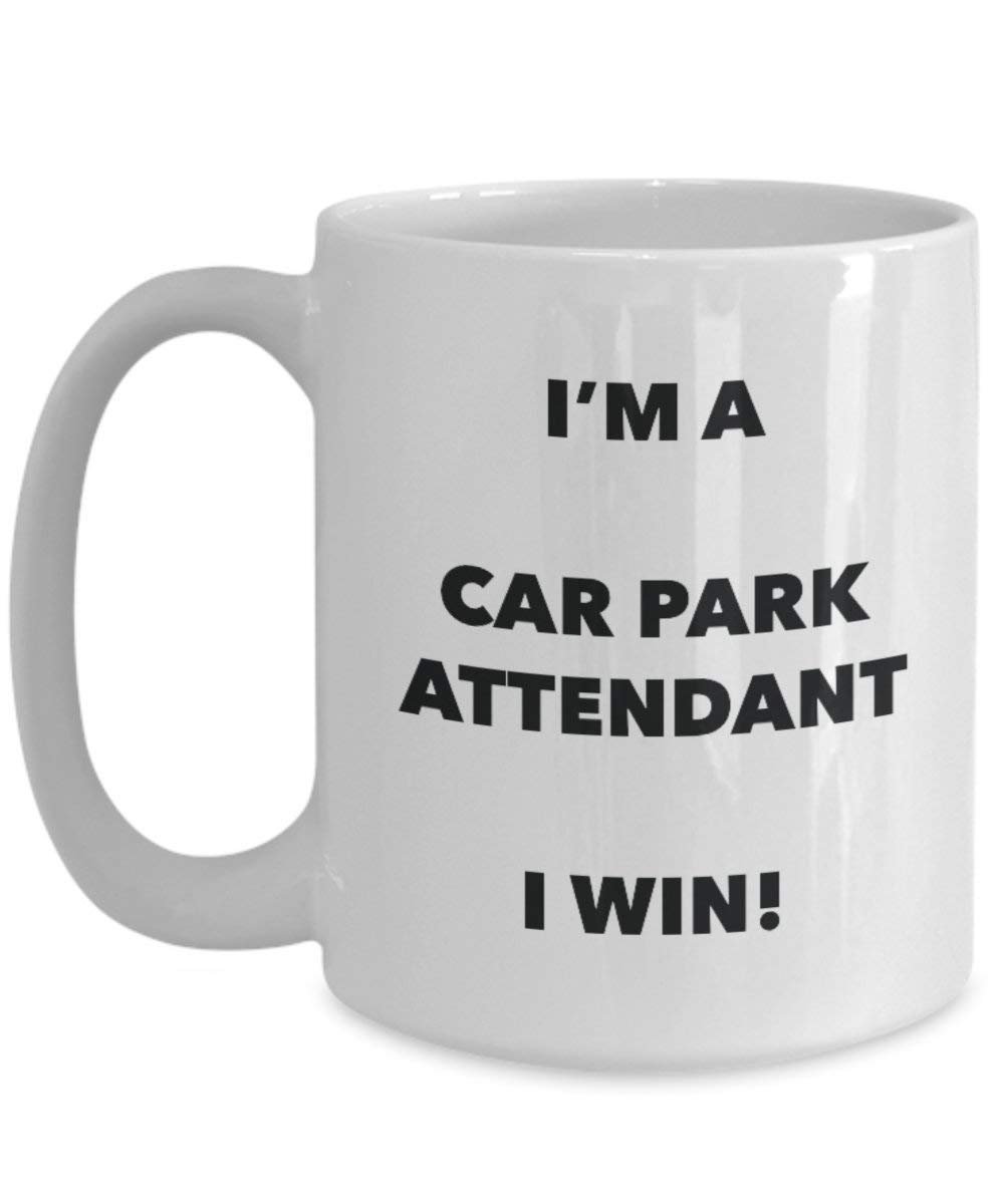Car Park Attendant mug – I' m A Car Park Attendant i Win. – Funny Coffee Cup – novelty Birthday Christmas GAG regalo idea 15oz Infradito colorati estivi, con finte perline