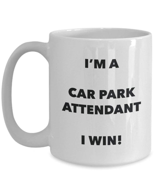 Car Park Attendant mug – I' m A Car Park Attendant i Win. – Funny Coffee Cup – novelty Birthday Christmas GAG regalo idea 15oz Infradito colorati estivi, con finte perline