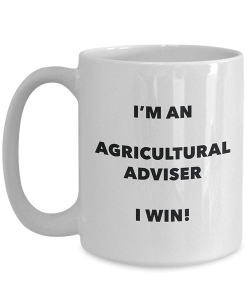 Landwirtschaftliche Berater Tasse – Ich bin ein Landwirtschaftliche Berater I Win. – Funny Kaffeetasse – Neuheit Geburtstag Weihnachten Gag Geschenke Idee