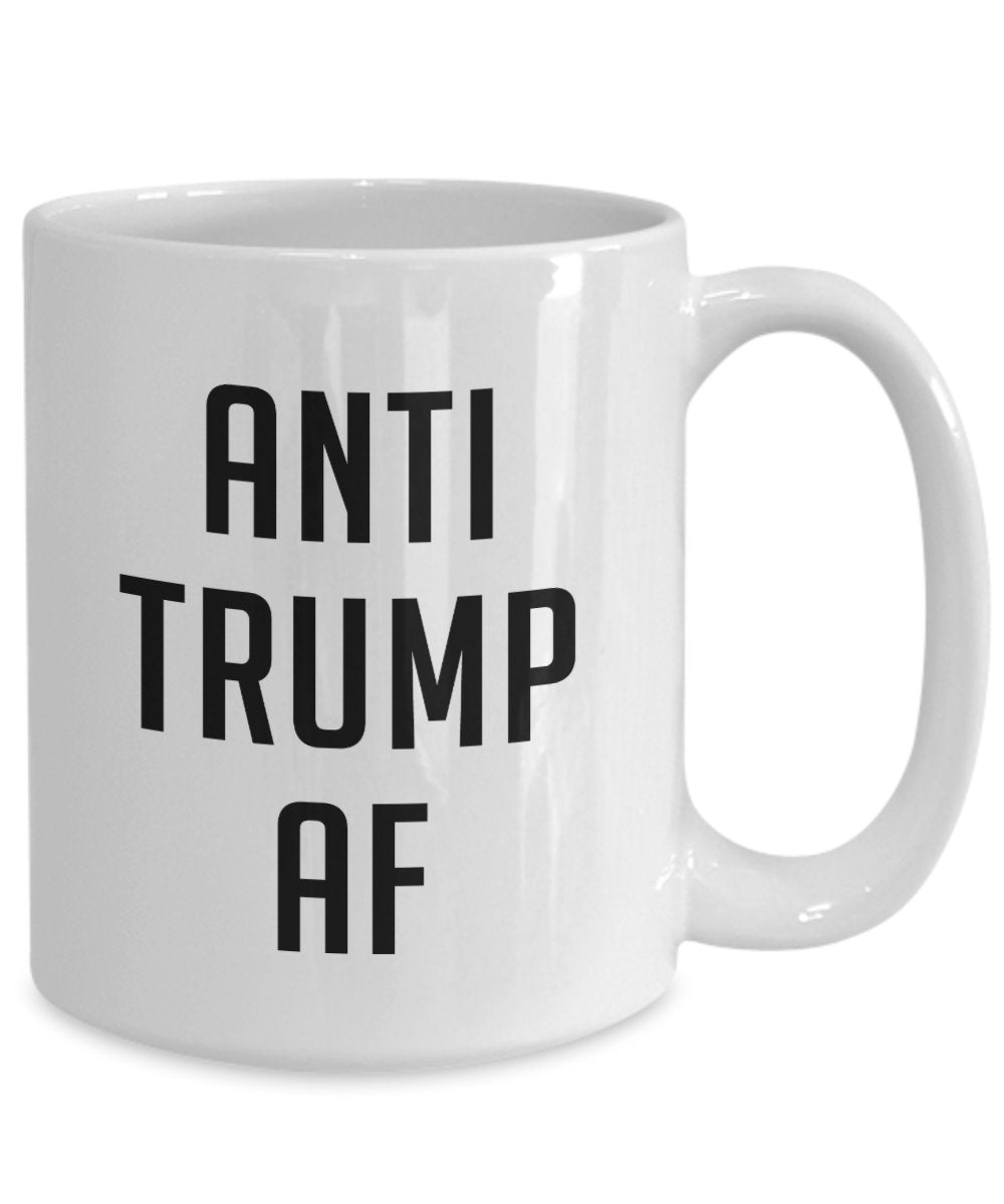 Anti-Trump af Tasse – Lustige Tee-Tasse für heiße Kakao, Kaffeetasse – Neuheit Geburtstags-Geschenkidee