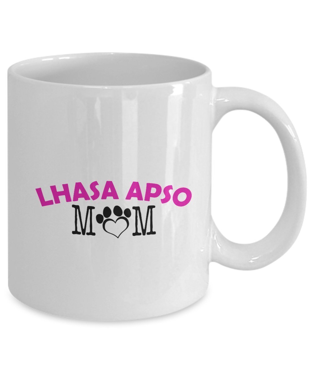 Funny Lhasa Apso Taza de par – Lhasa Apso Dad – Lhasa Apso mamá – Lhasa Apso amantes regalos – Regalos únicos de cerámica Idea