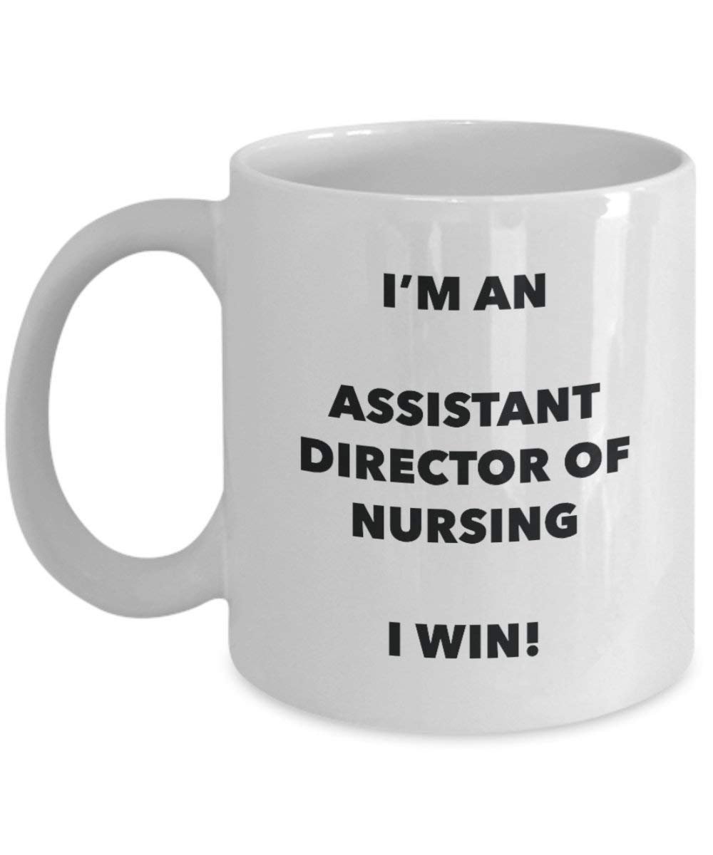 Assistant réalisateur d'allaitement Mug – Je suis un Assistant réalisateur d'allaitement I Win. – Funny Tasse à café – Anniversaire Idée de Gag cadeaux de Noël 11oz blanc