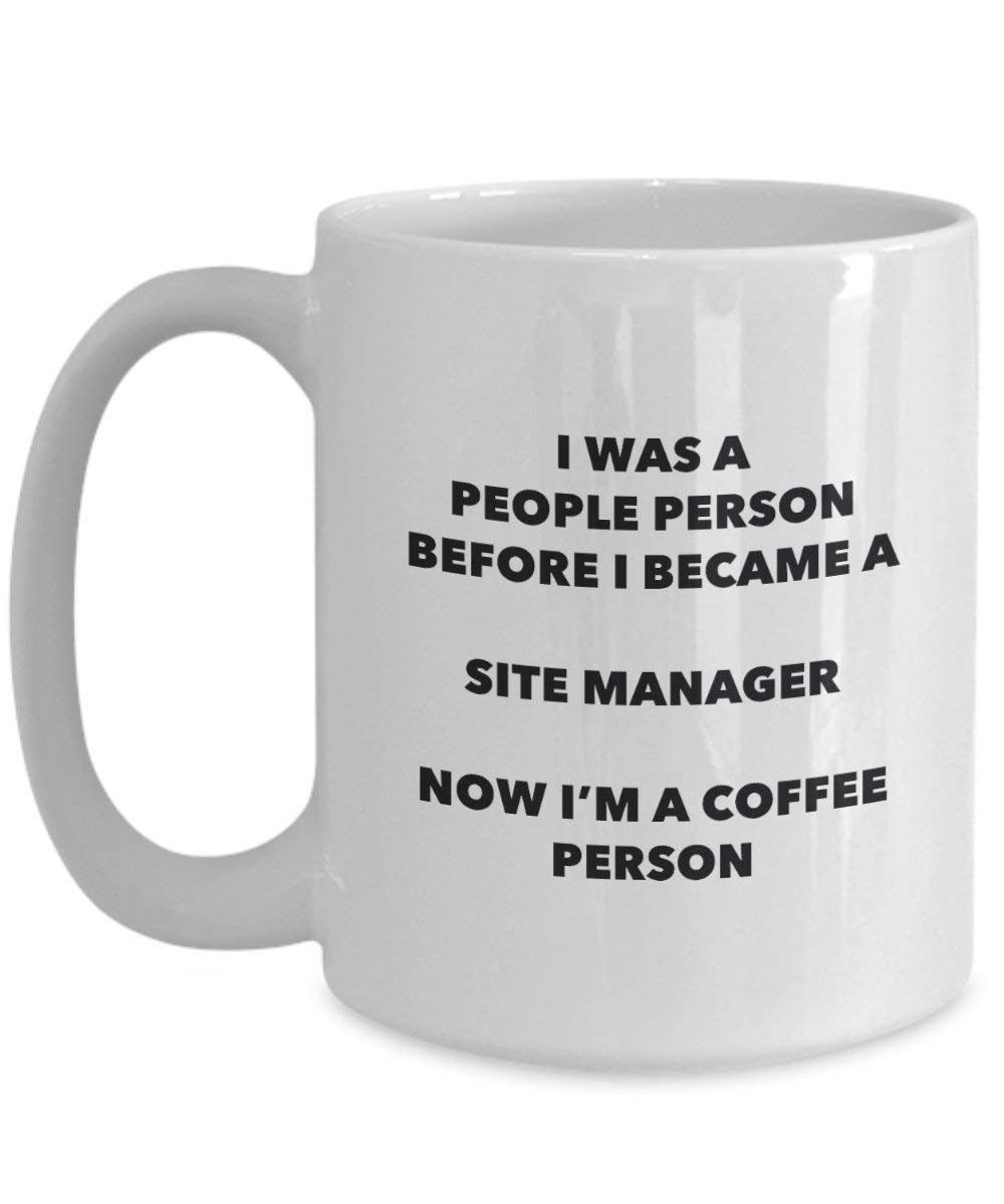 Site Manager Coffee Person Mug - Funny Tea Cocoa Cup - Birthday Christmas Coffee Lover Cute Gag Gifts Idea