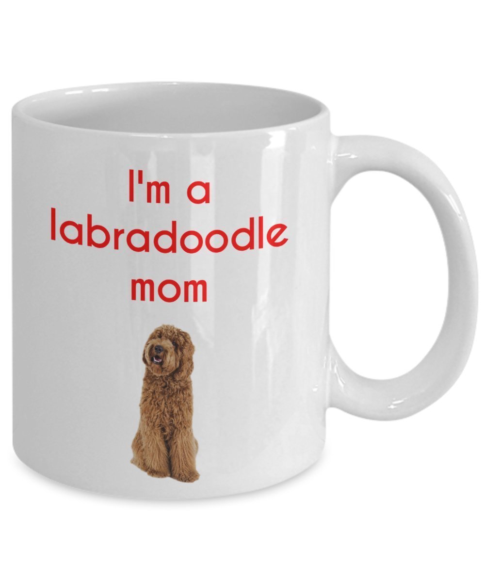 Labradoodle Mom Tasse – Hundeliebhaber Geschenk – Funny Tee Hot Cocoa Kaffeetasse – Neuheit Geburtstag Weihnachten Jahrestag Gag Geschenke Idee