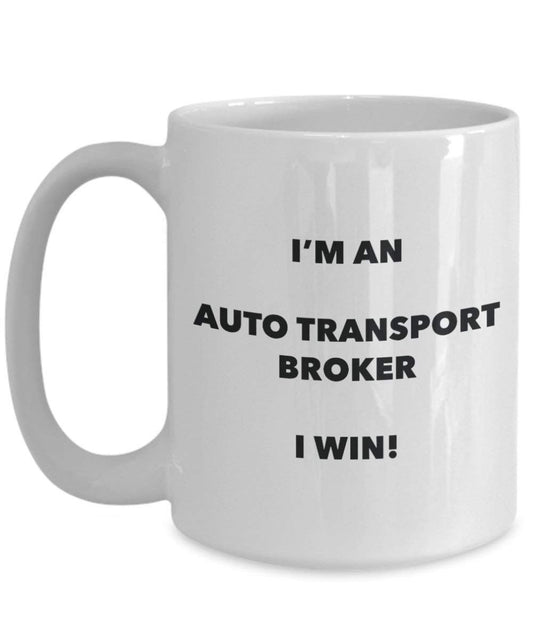 Auto Transport Broker Tasse – Ich bin ein Auto Transport Broker I Win. – Funny Kaffeetasse – Neuheit Geburtstag Weihnachten Gag Geschenke Idee