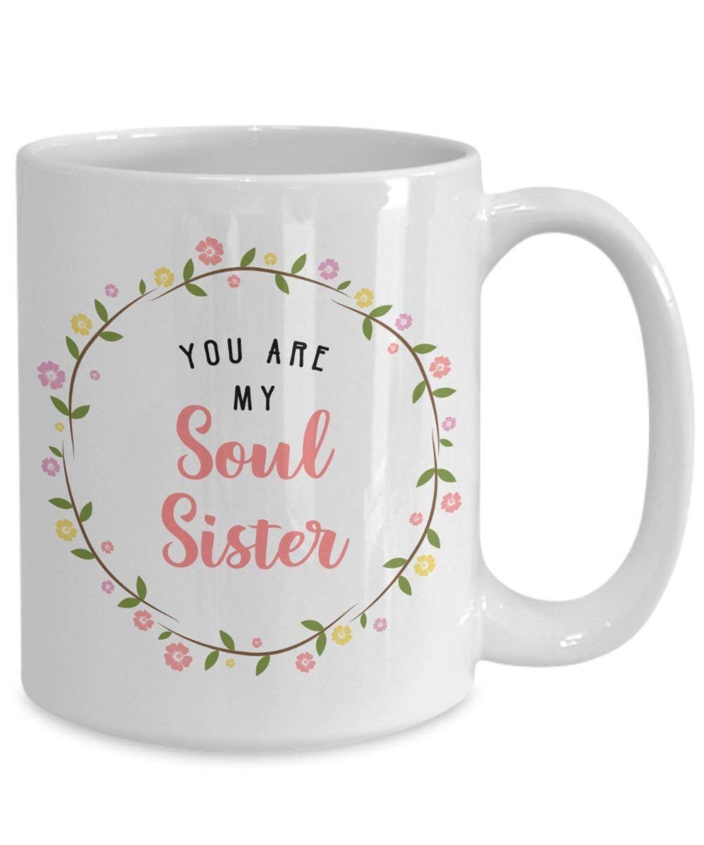 You Are My Soul Sister Tasse – Funny Tee Hot Cocoa Kaffeetasse – Neuheit Geburtstag Weihnachten Jahrestag Gag Geschenke Idee