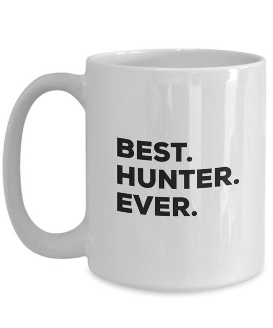 Best Hunter Ever Tasse – Funny Coffee Cup – Thank You Anerkennung für Weihnachten Geburtstag Urlaub Einzigartiges Geschenk Ideen 15oz weiß
