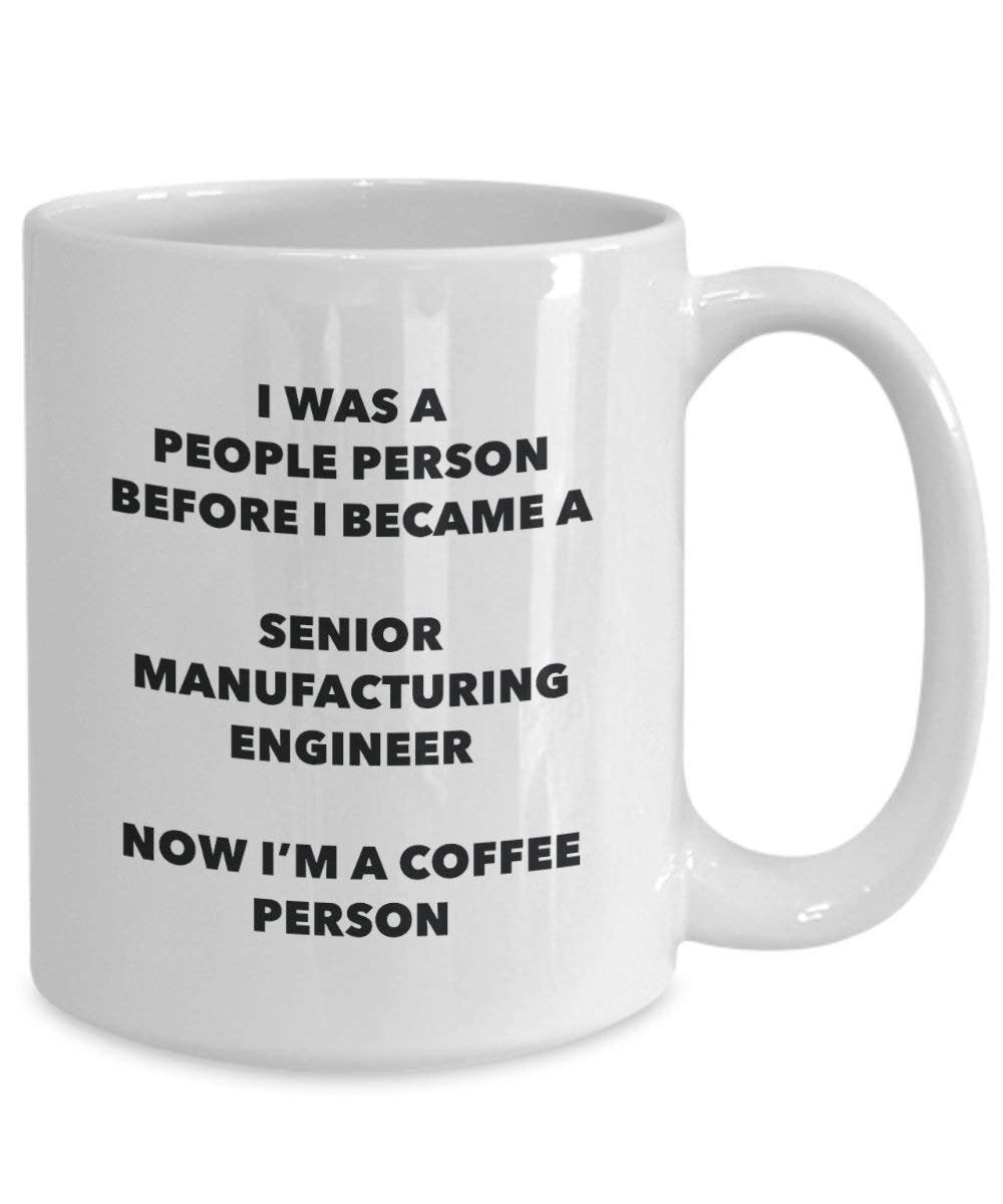 Senior Verarbeitung Ingenieur Kaffee Person Tasse – Funny Tee Kakao-Tasse – Geburtstag Weihnachten Kaffee Lover Cute Gag Geschenke Idee 11oz weiß