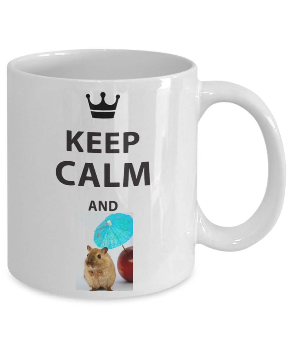 Keep Calm and Mouse Coffee Mug - Gifts for Mouse Lover - Funny Novelty Mug - Unique Gifts Idea