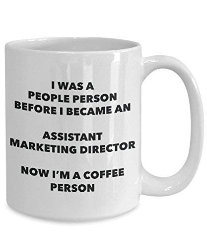 Assistant Marketing Director Coffee Person Mug - Funny Tea Cocoa Cup - Birthday Christmas Coffee Lover Cute Gag Gifts Idea