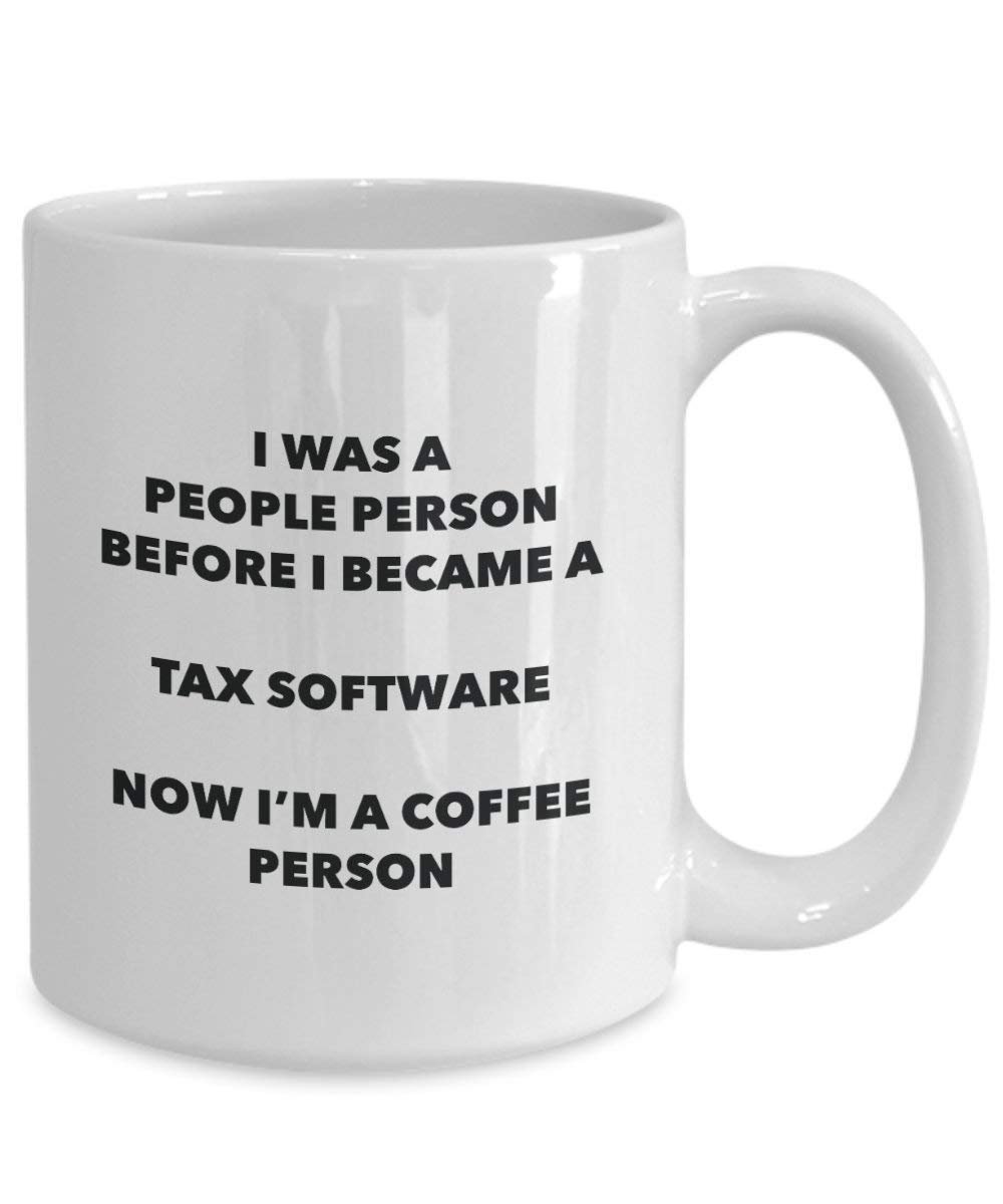 Tax Software Kaffee Person Tasse – Funny Tee Kakao-Tasse – Geburtstag Weihnachten Kaffee Lover Cute Gag Geschenke Idee