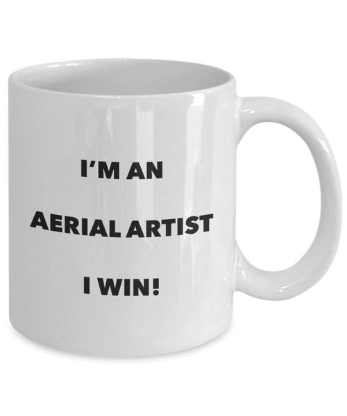Antenne Artiste Mug – Je suis un Artiste d'antenne I Win. – Funny Tasse à café – Fantaisie anniversaire Idée de Gag cadeaux de Noël 11oz blanc