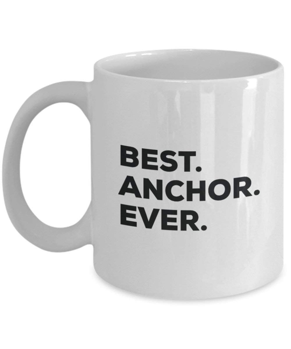 Best Anchor Ever Mug - Funny Coffee Cup -Thank You Appreciation for Christmas Birthday Holiday Unique Gift Ideas