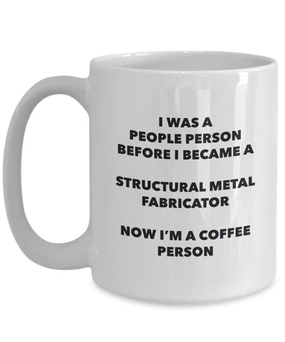 Structural Métal Fabricator personne à café Mug Tasse à thé de cacao – rigolo – Anniversaire de Noël amateur de café mignon Gag Gifts Idée 15oz blanc