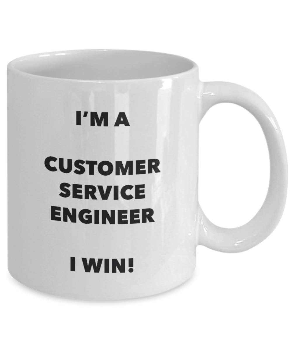 I'm a Customer Service Engineer Mug I win! - Funny Coffee Cup - Novelty Birthday Christmas Gag Gifts Idea