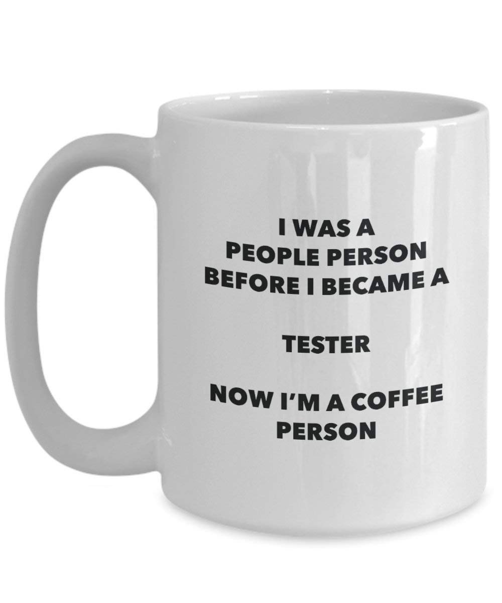 Tester Kaffee Person Tasse – Funny Tee Kakao-Tasse – Geburtstag Weihnachten Kaffee Lover Cute Gag Geschenke Idee