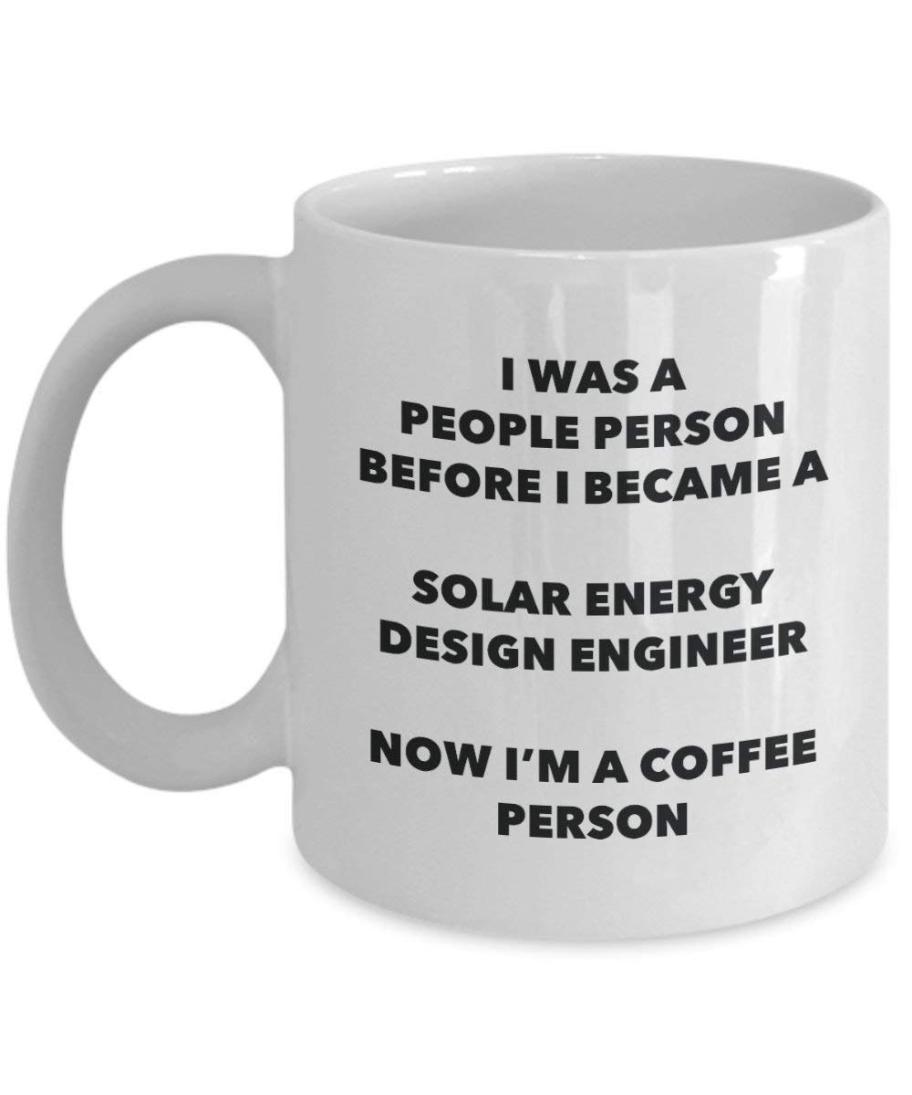 Solar Energy Design Ingenieur Kaffee Person Tasse – Funny Tee Kakao-Tasse – Geburtstag Weihnachten Kaffee Lover Cute Gag Geschenke Idee 15oz weiß