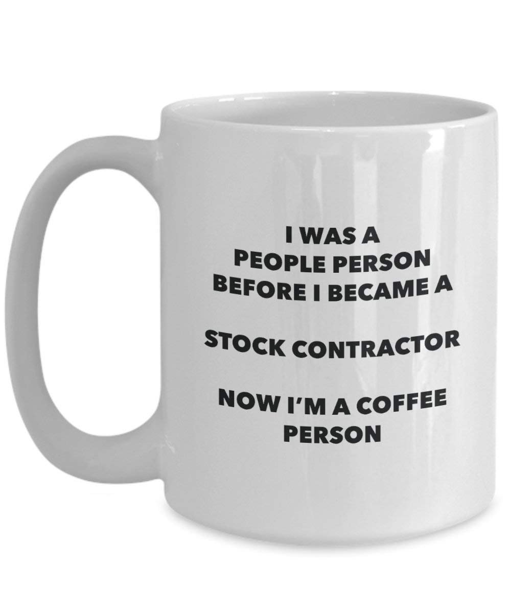 Stock Contractor Coffee Person Mug - Funny Tea Cocoa Cup - Birthday Christmas Coffee Lover Cute Gag Gifts Idea