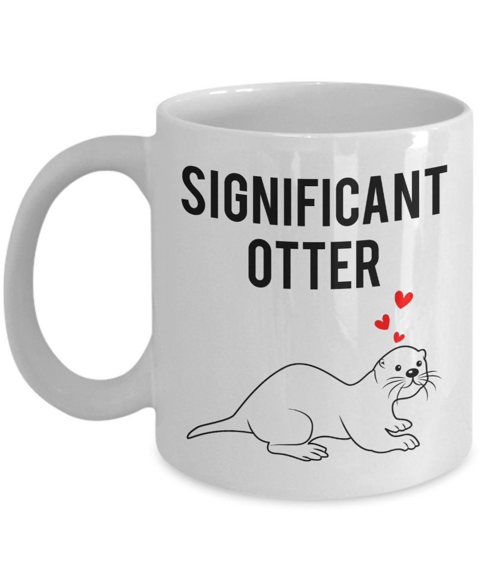 Lustige Tasse mit Aufschrift"Signifikant Otter", für Tee/Kakao / Kaffee