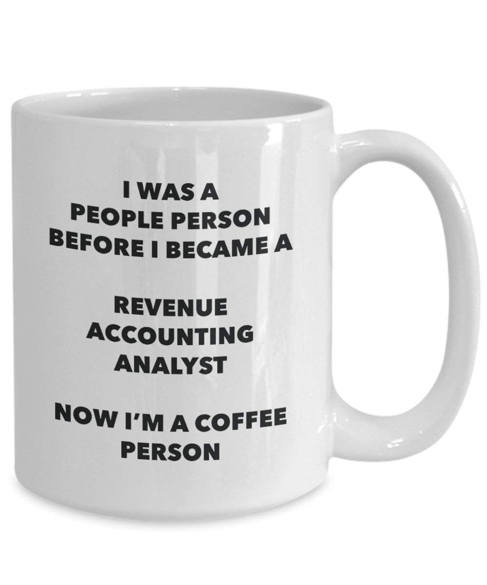 Chiffre d'affaires de comptabilité Analyste personne à café Mug Tasse à thé de cacao – rigolo – Anniversaire de Noël amateur de café mignon Gag Gifts Idée 11oz blanc