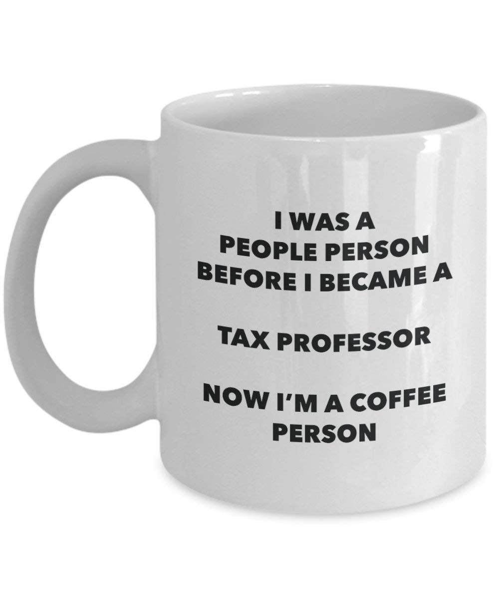 taxes Professor personne à café Mug Tasse à thé de cacao – rigolo – Anniversaire de Noël amateur de café mignon Gag Gifts Idée 15oz blanc