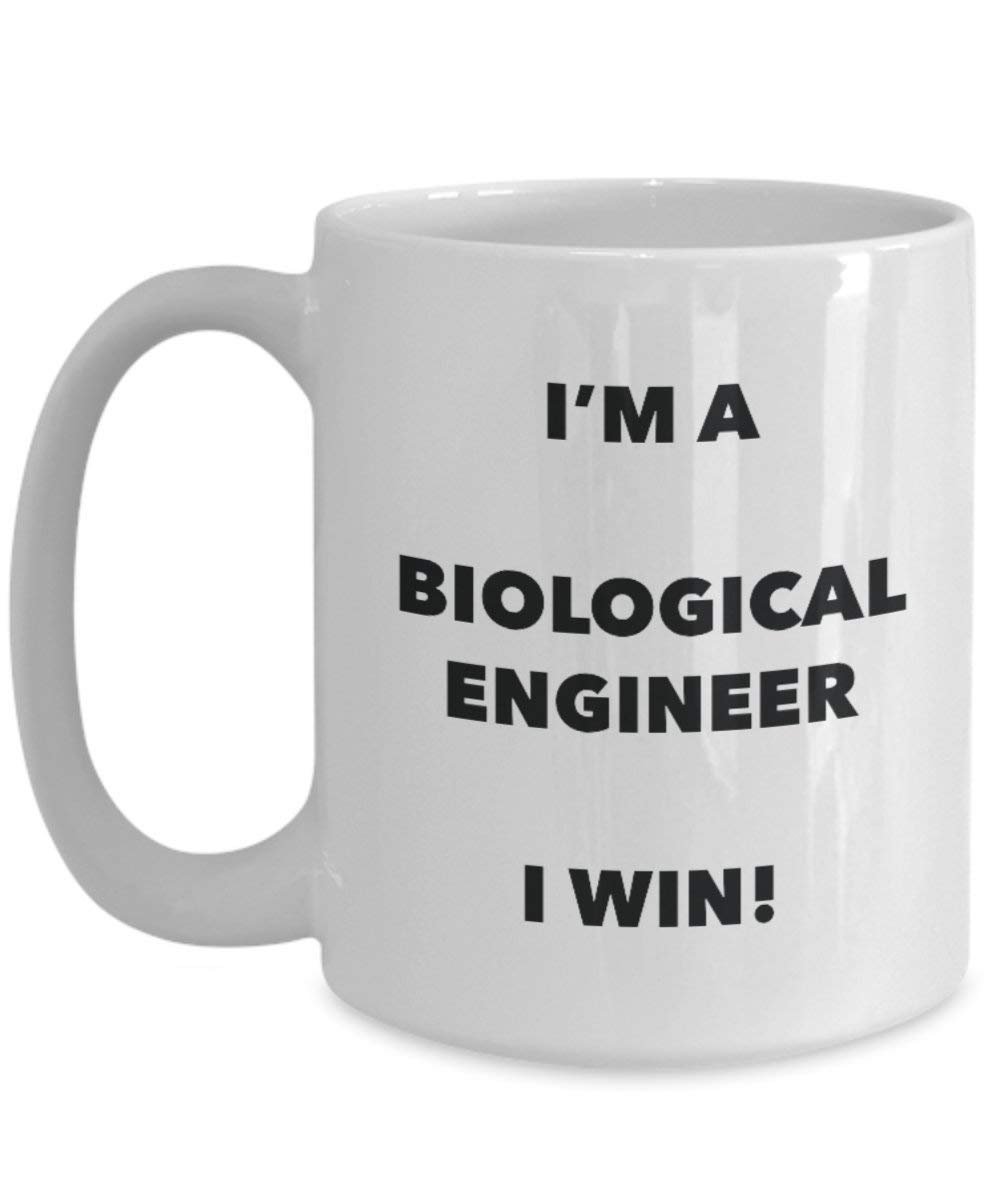 Biological Engineer Mug - I'm a Biological Engineer I win! - Funny Coffee Cup - Novelty Birthday Christmas Gag Gifts Idea