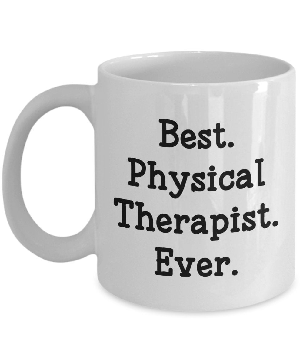 Physikalische Therapeuten-Becher – Beste Physiotherapeutin je – Lustige Teetasse für heiße Kakao, Kaffeetasse – Neuheit Geburtstag Weihnachten Jahrestag Gag Geschenkidee