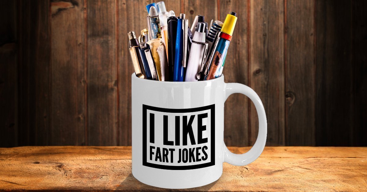 Funny Jokes Coffee Mug - I Like Fart Jokes - Unique ceramic Gifts Items - Funny Gift Idea by SpreadPassion