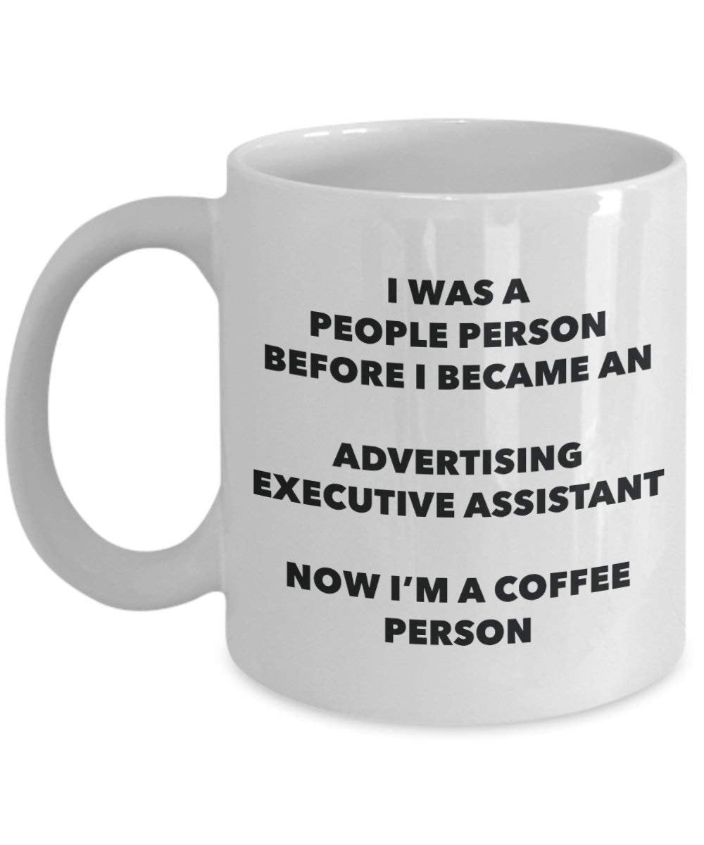 Werbung Executive Assistant Kaffee Person Tasse – Funny Tee Kakao-Tasse – Geburtstag Weihnachten Kaffee Lover Cute Gag Geschenke Idee