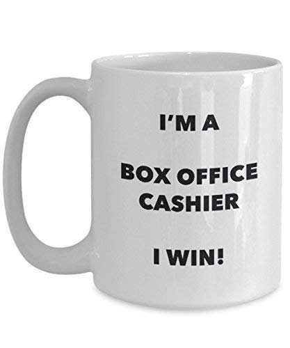 Box Office Kasse Tasse – I 'm a Box Office Kasse I Win. – Funny Kaffeetasse – Neuheit Geburtstag Weihnachten Gag Geschenke Idee
