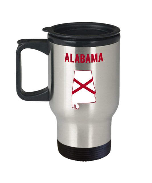 Alabama Travel Mug - Funny Coffee Insulated Tumbler - Novelty Birthday Christmas Anniversary Gag Gifts Idea