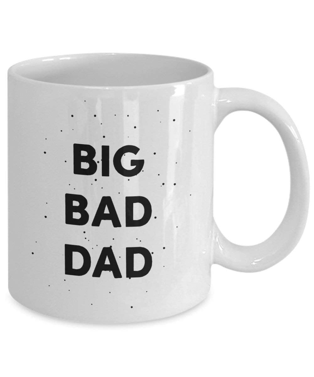 Big Bad Dad Tasse – Funny Tee Hot Cocoa Kaffeetasse – Neuheit Geburtstag Weihnachten Jahrestag Gag Geschenke Idee