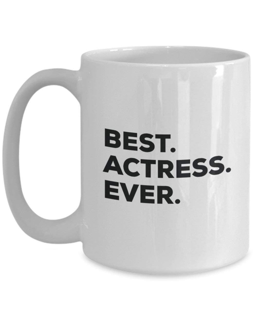Best Actress Ever Mug - Funny Coffee Cup -Thank You Appreciation for Christmas Birthday Holiday Unique Gift Ideas