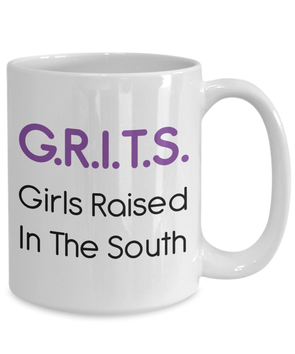 Girls Raised In the South Mug - Funny Tea Hot Cocoa Coffee Cup - Novelty Birthday Christmas Anniversary Gag Gifts Idea