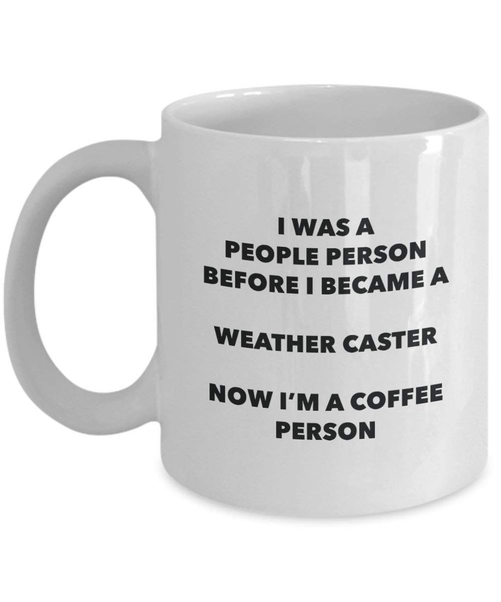 Weathercaster Coffee Person Mug - Funny Tea Cocoa Cup - Birthday Christmas Coffee Lover Cute Gag Gifts Idea