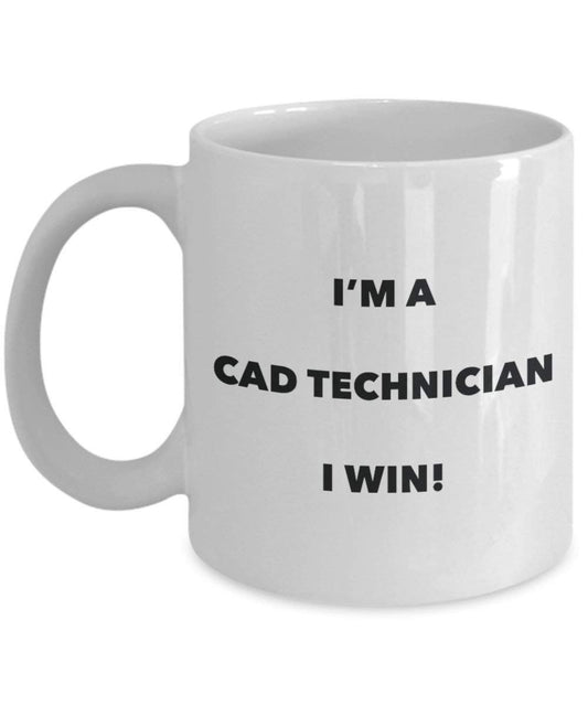 CAD-Techniker Tasse – I 'm a CAD-Techniker I Win. – Funny Kaffeetasse – Neuheit Geburtstag Weihnachten Gag Geschenke Idee