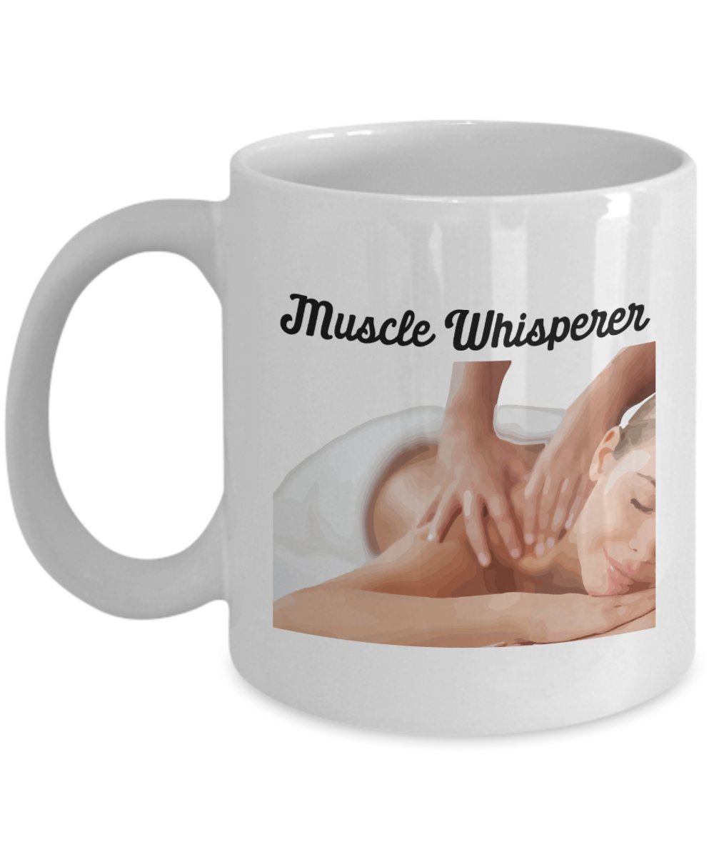 Muscle Whisperer Mug - Funny Tea Hot Cocoa Coffee Cup - Novelty Birthday Christmas Gag Gifts Idea